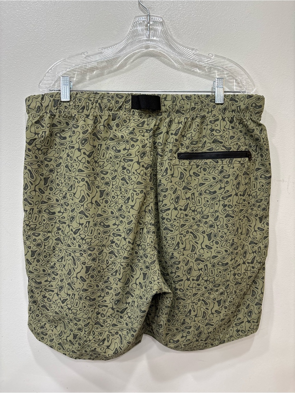 Howler Brothers Olive Green Patterned Athletic Shorts - Picture 9 of 12